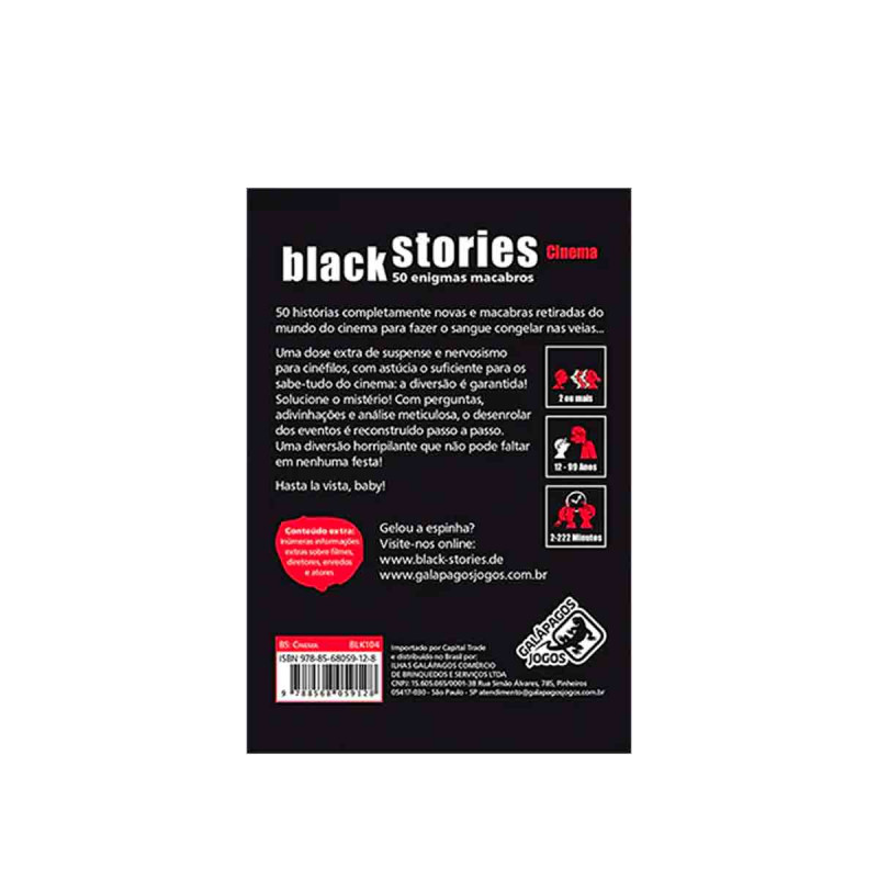 Histórias Sinistras: Cinema (Black Stories: Movie) board game