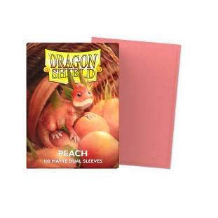 Dragon Shield: Matte Dual Sleeves - Peach